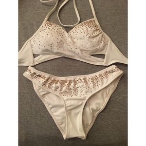 White VS Pink Swimsuit